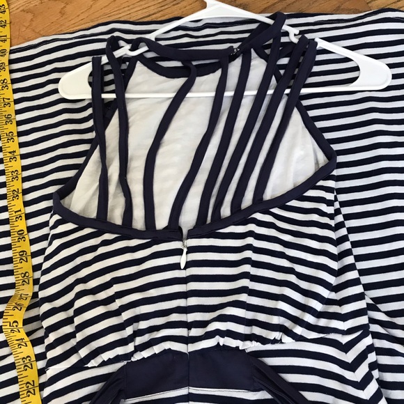 Bebe summer blue and white dress size small - Picture 8 of 11